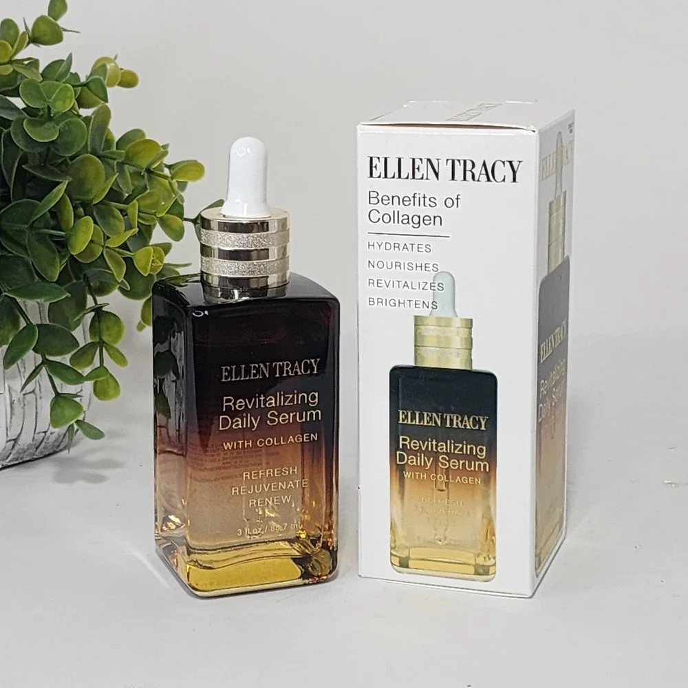 Ellen Tracy Revitalizing Daily Serum With Collagen Refresh Rejuvenate Renew 3 oz